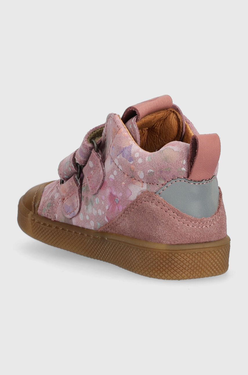 Froddo Pantofi Din Piele Intoarsa Pentru Copii Culoarea Roz