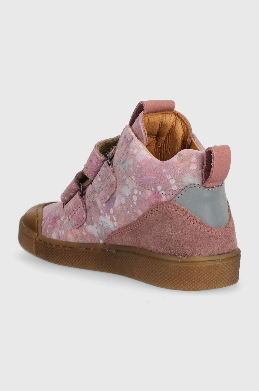 Froddo Pantofi Din Piele Intoarsa Pentru Copii Culoarea Roz
