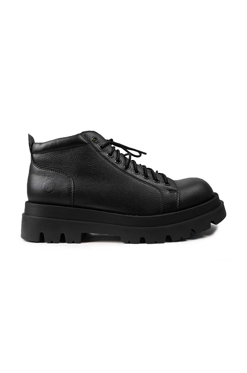 Kotníkové boty Altercore Oscar Vegan pánské, černá barva