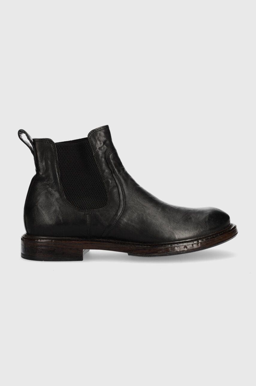 Charles Footwear ghete chelsea de piele James barbati, culoarea negru, James.Boots.Black