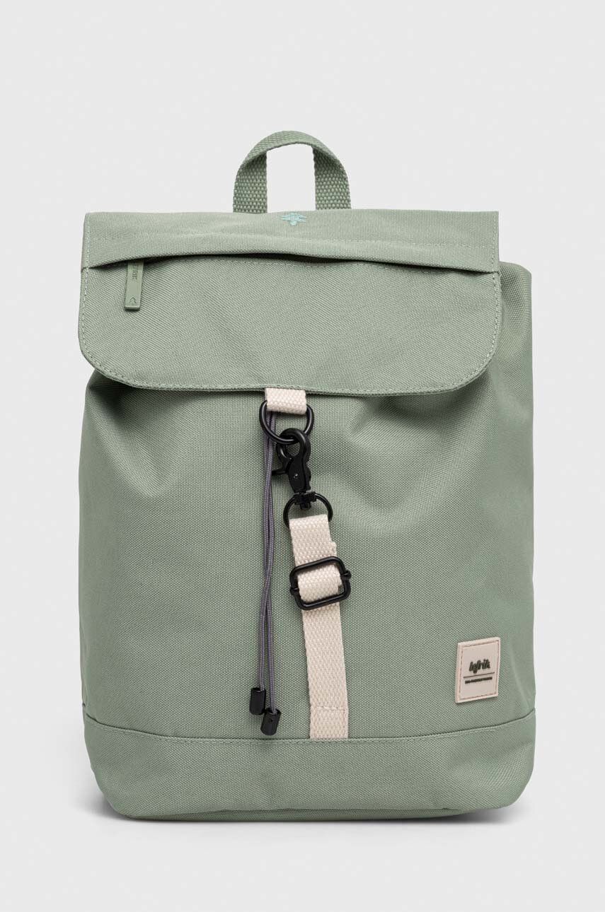 Lefrik rucsac culoarea verde, mic, neted