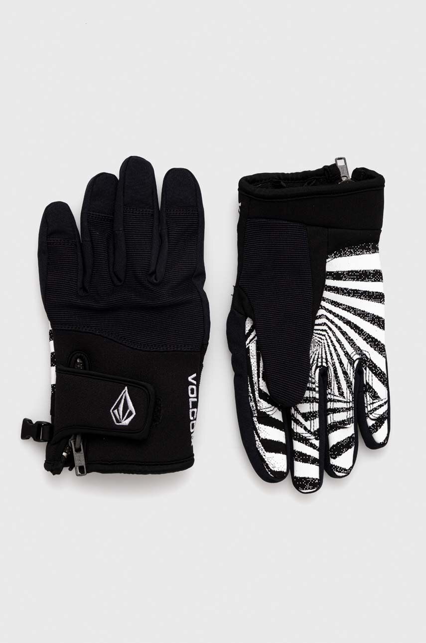 Lyžařské rukavice Volcom černá barva - černá - Hlavní materiál: 43 % Polyamid