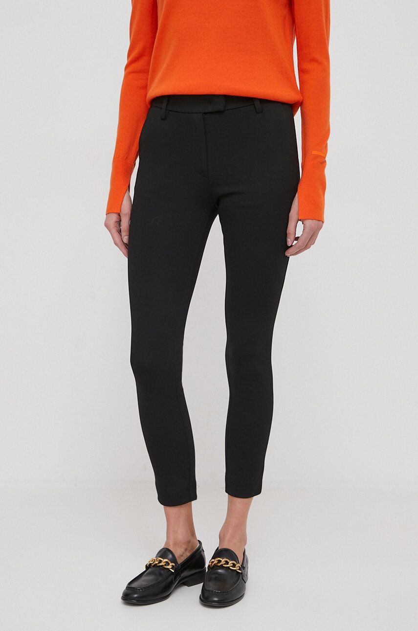 Kalhoty XT Studio dámské, černá barva, přiléhavé, high waist - černá - Hlavní materiál: 75 % Polyest
