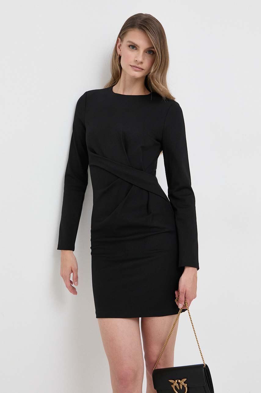 Silvian Heach rochie culoarea negru, mini, drept
