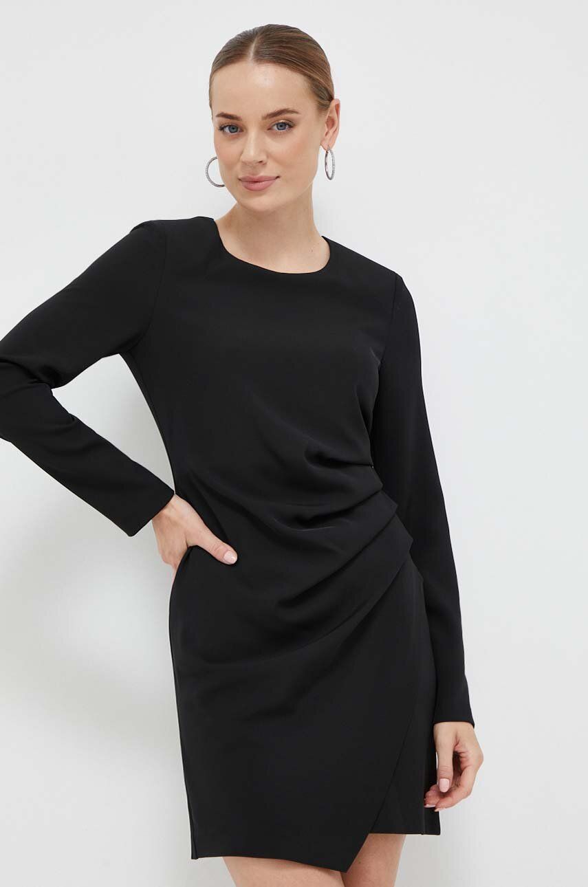 Silvian Heach rochie culoarea negru, mini, mulata