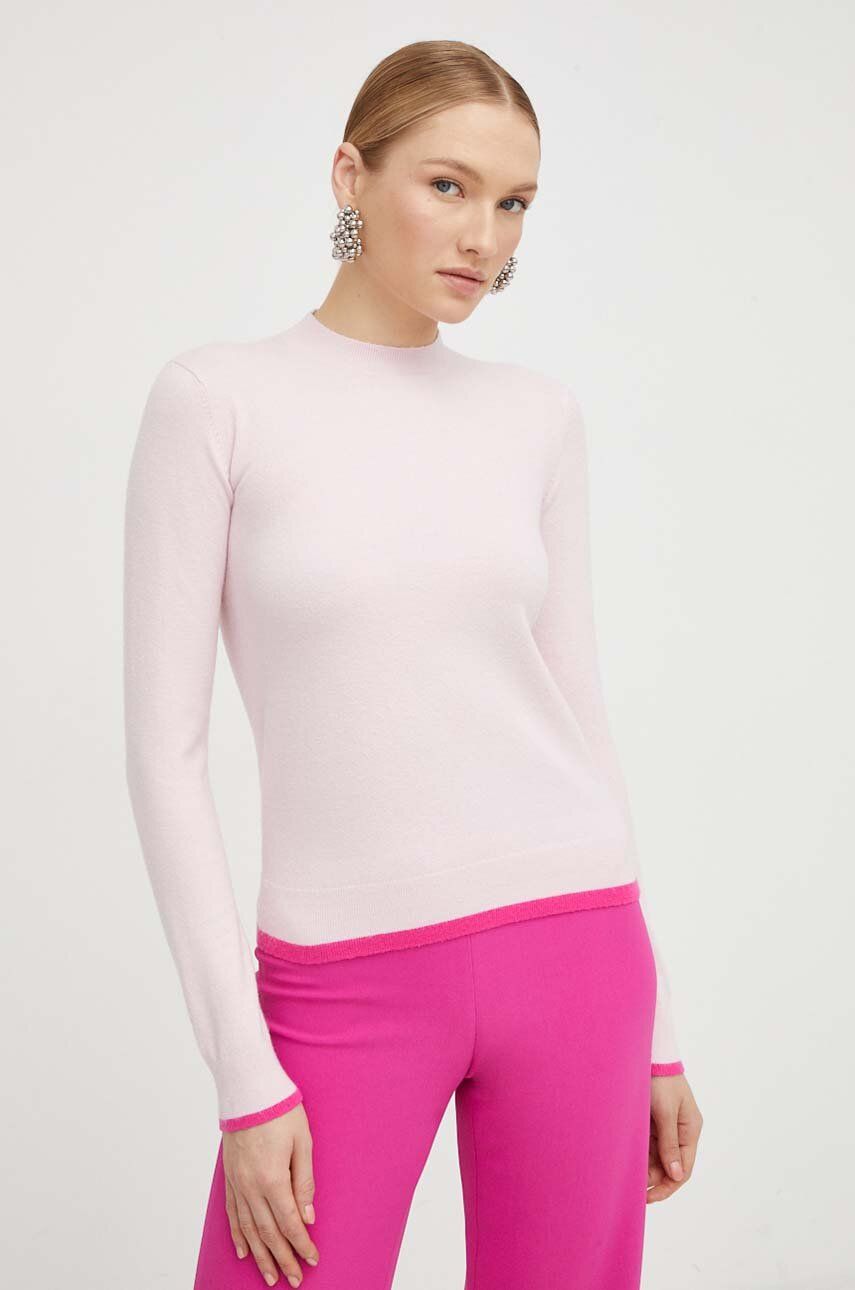 Silvian Heach Pulover Femei, Culoarea Roz, Light, Cu Turtleneck