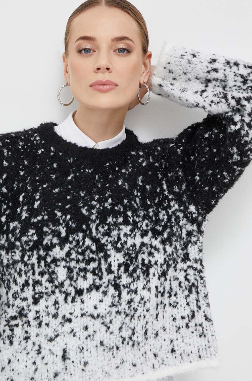 Silvian Heach pulover din amestec de lana femei, culoarea negru