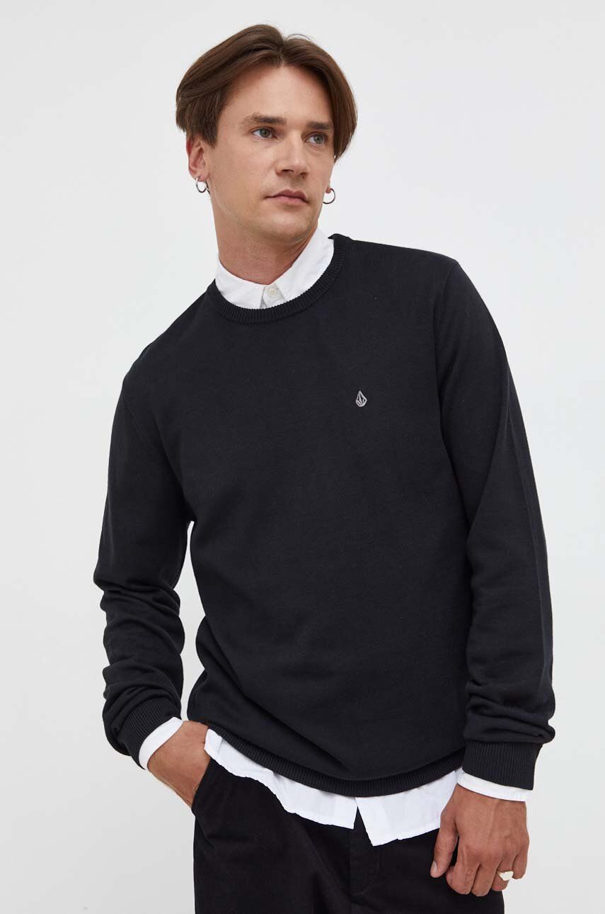 Volcom pulover barbati, culoarea negru, light