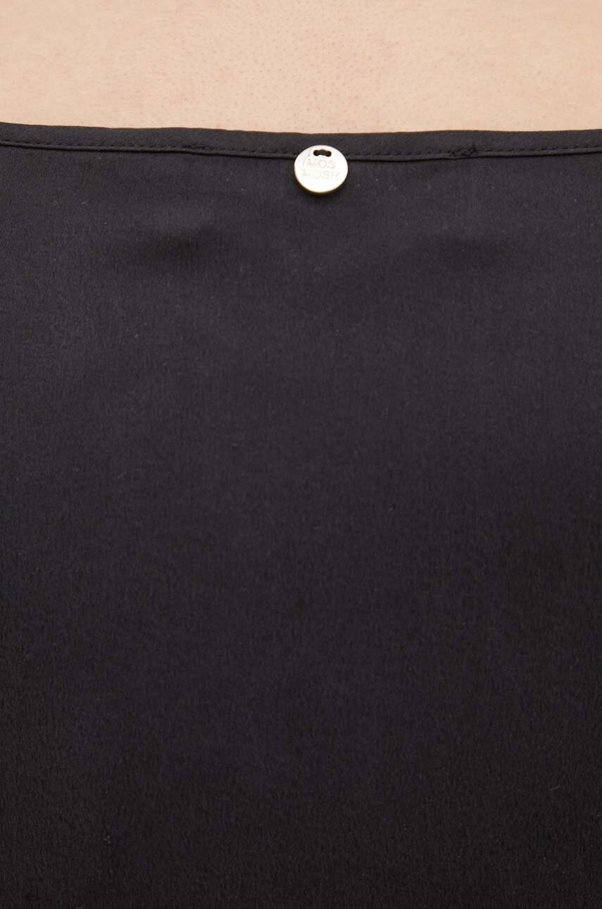 Μεταξωτό τοπ Mos Mosh χρώμα: μαύρο φωτογραφία