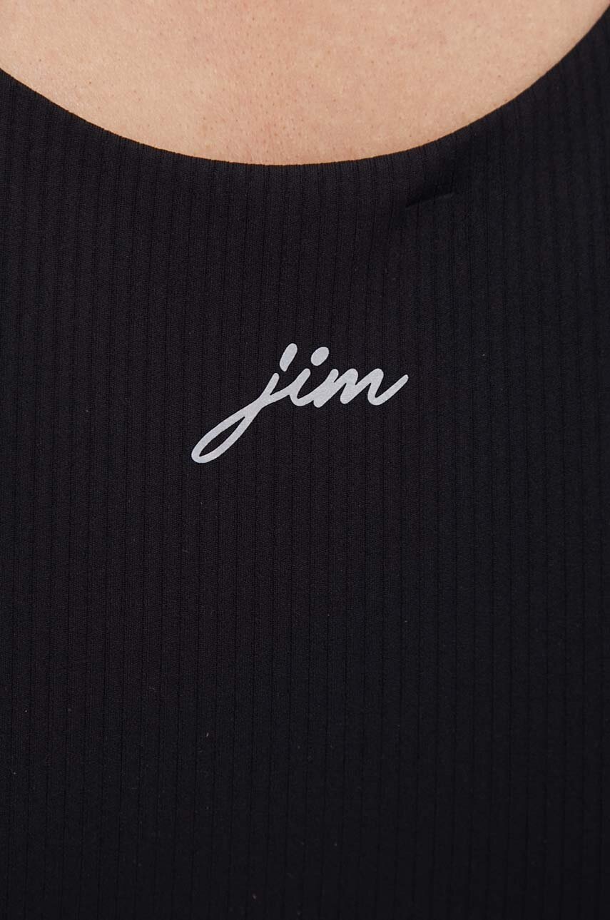 Τοπ γιόγκα JOYINME Pulse Ribbed χρώμα: μαύρο φωτογραφία