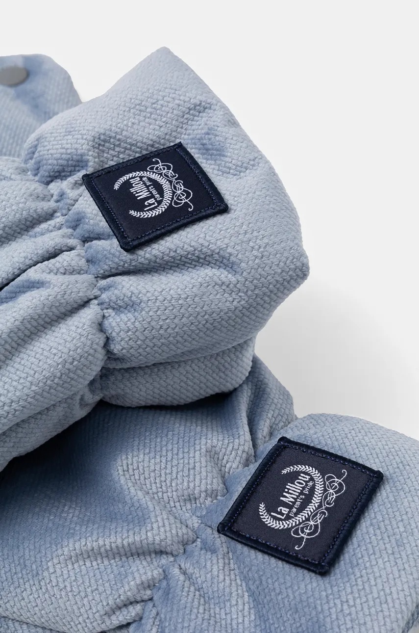 Рукавички для візка La Millou Velvet WIND BLUE Рукавички для візка La Millou Velvet WIND BLUE