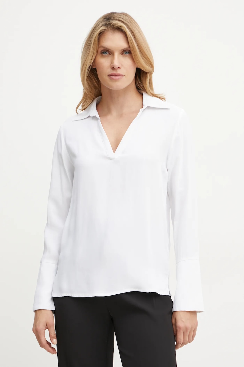 Silvian Heach bluza REUTER femei, culoarea alb, neted, GPA24288BL