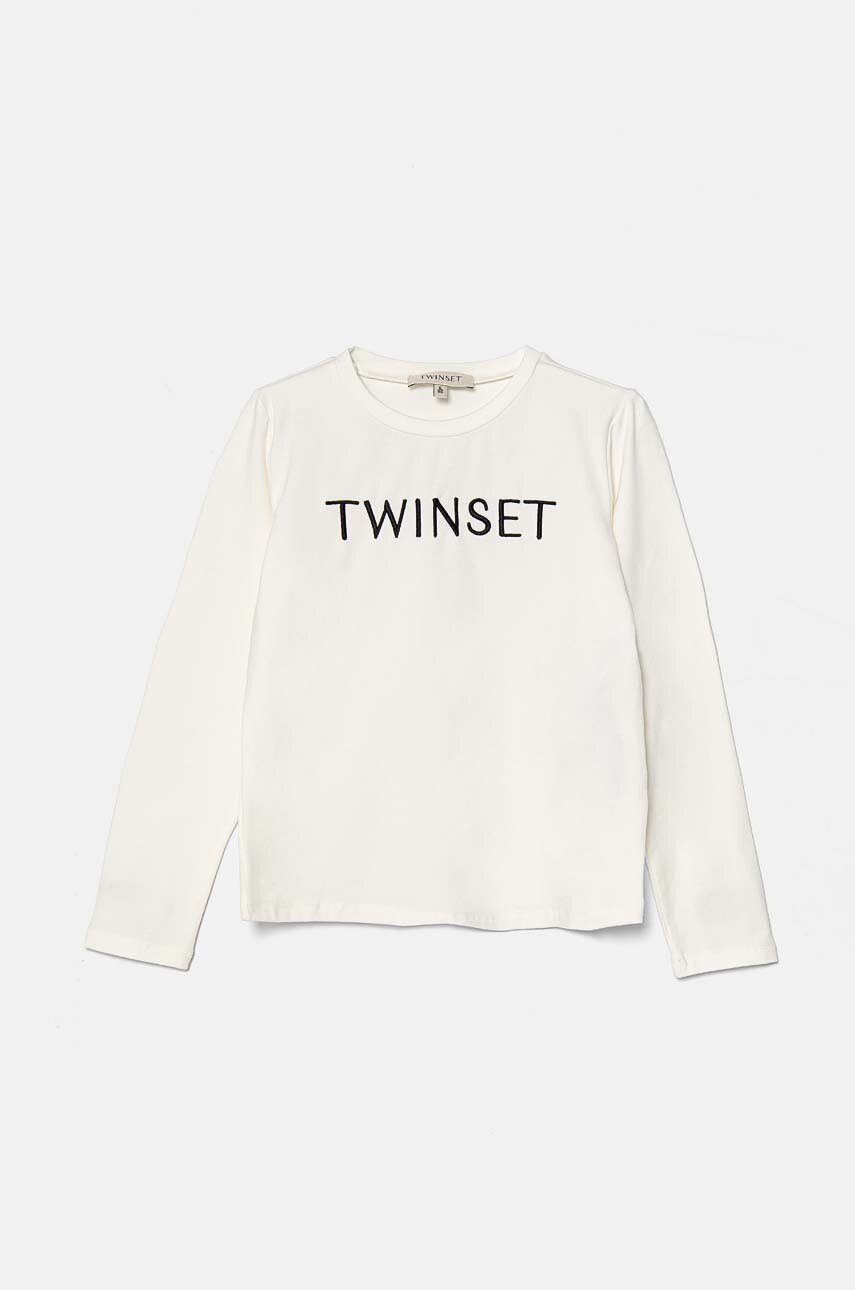 

Детска блуза с дълги ръкави Twinset в бяло 242GJ2075, Бял