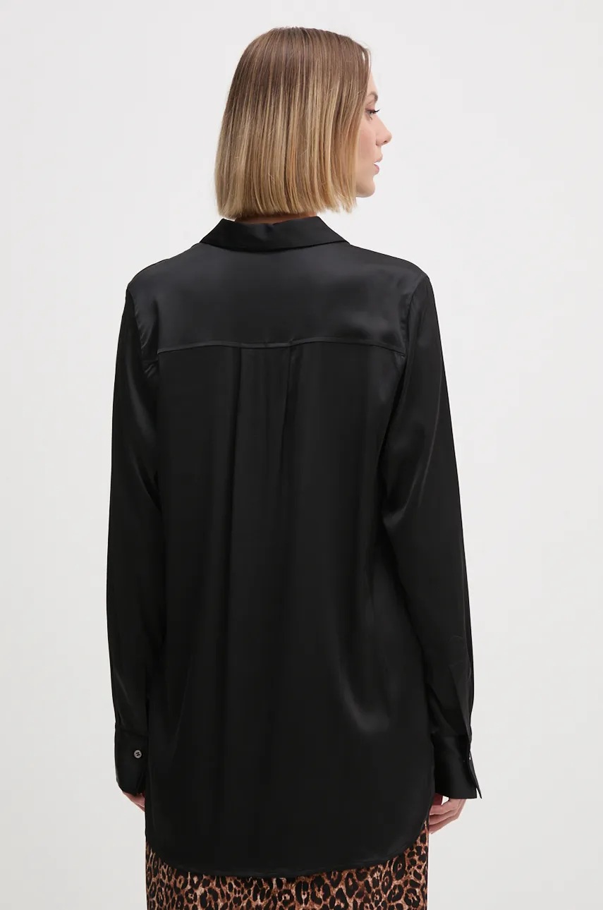 Πουκάμισο Mos Mosh χρώμα: μαύρο, 165530 φωτογραφία