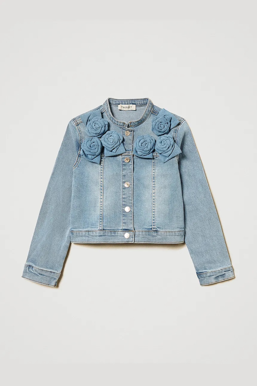 Дитяча джинсова куртка Twinset 251GJ2500 Дитяча джинсова куртка Twinset 251GJ2500