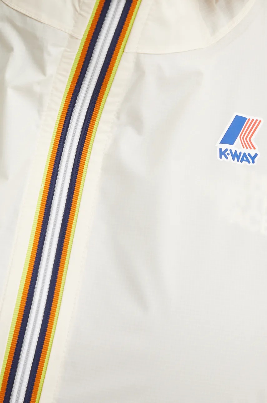 Куртка K-Way колір бежевий перехідна K004BD0 