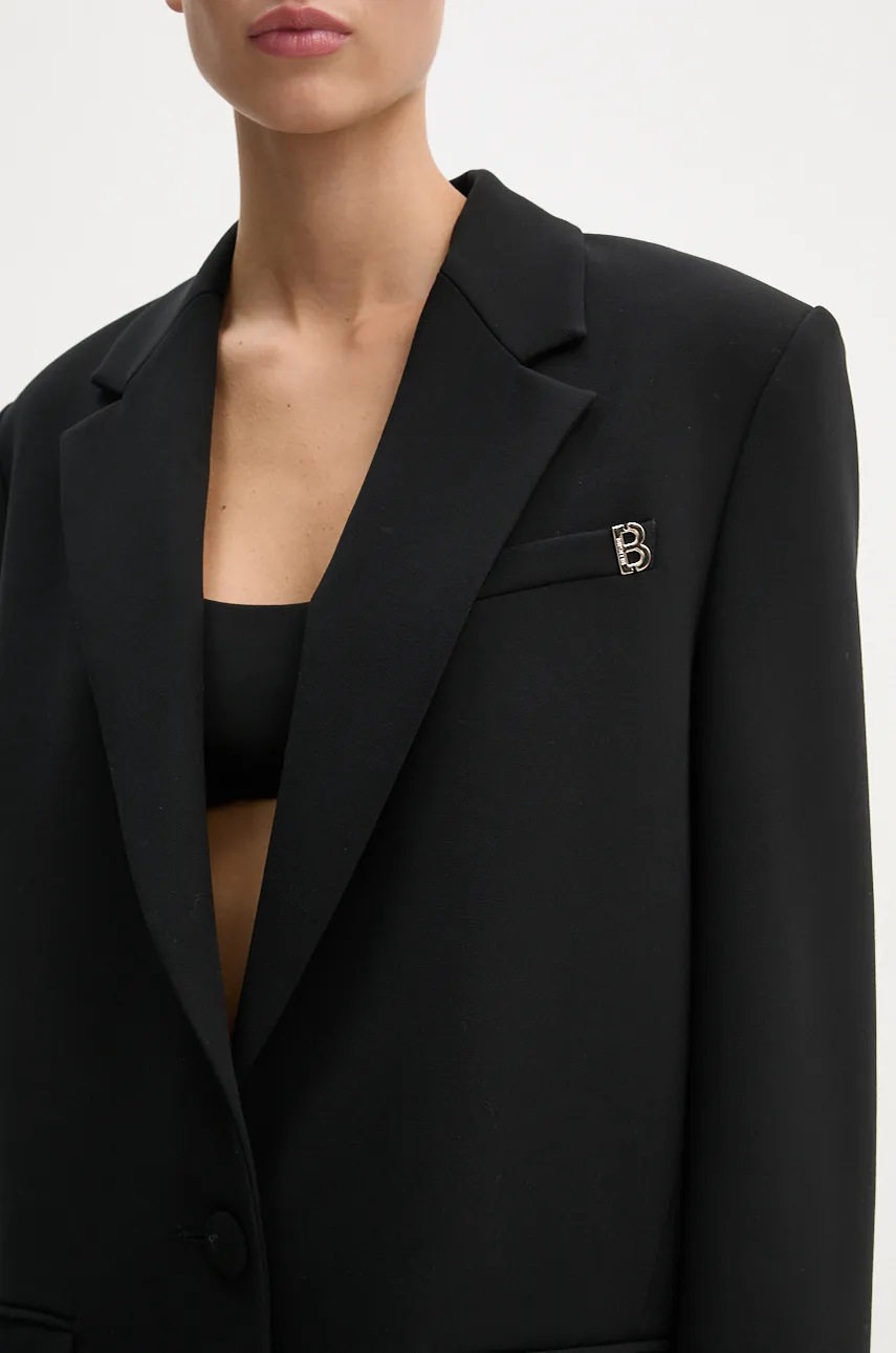 Піджак Blugirl Blumarine колір чорний однобортний однотонний RF4060.T3190 