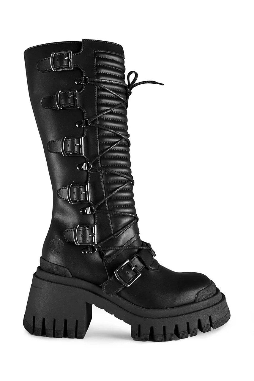 Altercore cizme Kara femei, culoarea negru, cu toc drept, Kara Vegan