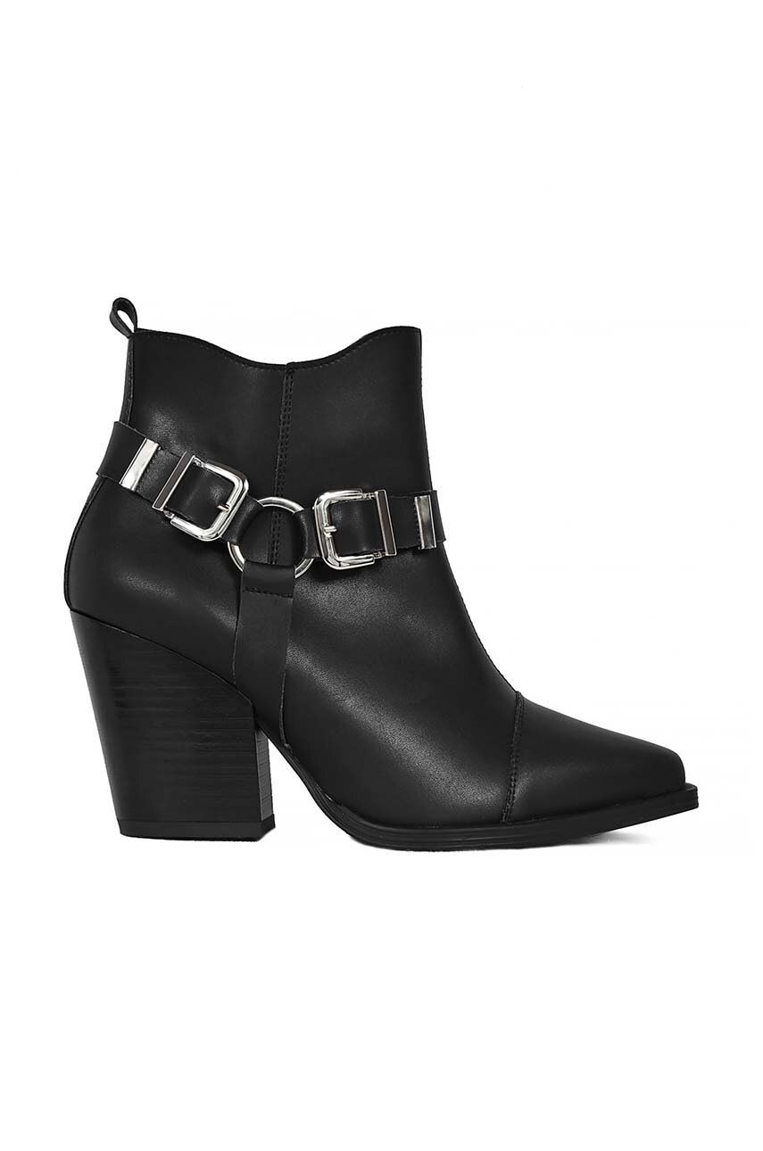 Altercore cizme Musca femei, culoarea negru, cu toc drept, Musca Vegan