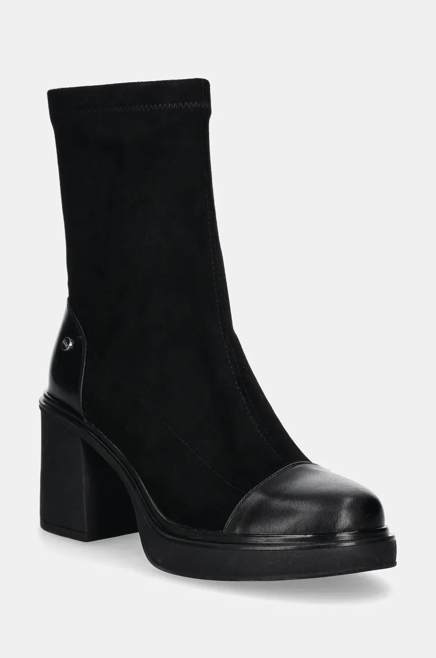 

Боти GOE в черно с дебел ток OO2N4151 BLACK, Черен