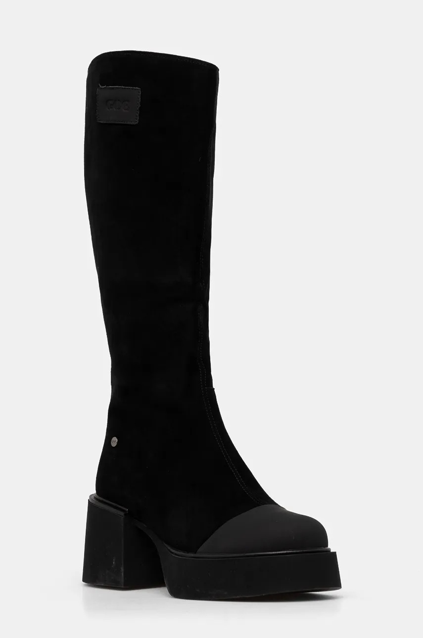 

Ботуши GOE в черно с дебел ток OO2N4405 BLACK, Черен