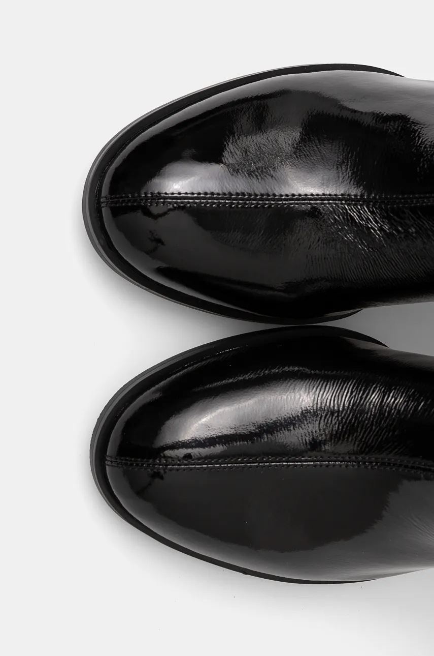 Δερμάτινες μπότες GOE γυναικείες, χρώμα: μαύρο, OO2N4408 BLACK φωτογραφία