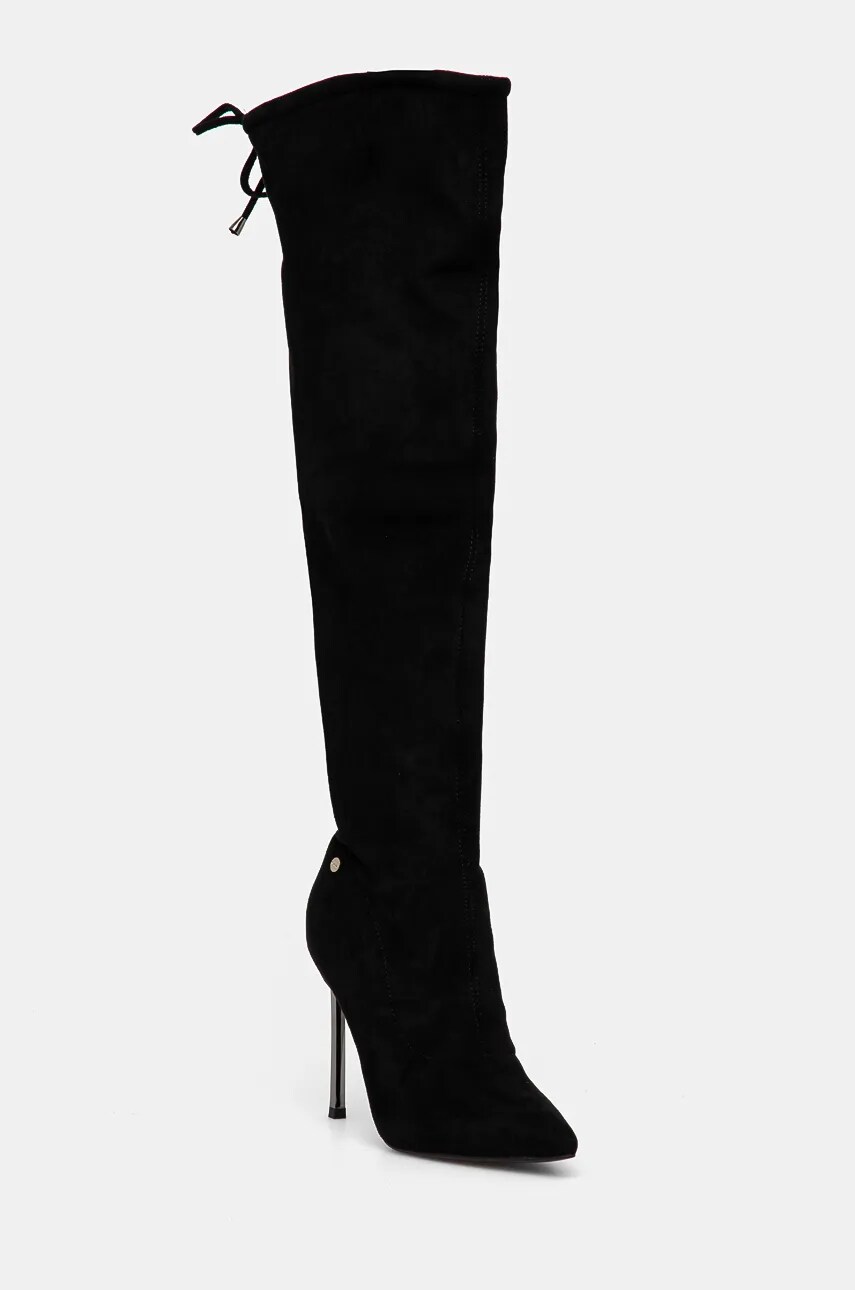 GOE cizme femei, culoarea negru, cu toc cui, OO2N4409 BLACK