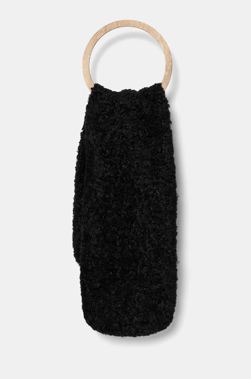 Bomboogie fular femei, culoarea negru, neted, WW6216TSFC4