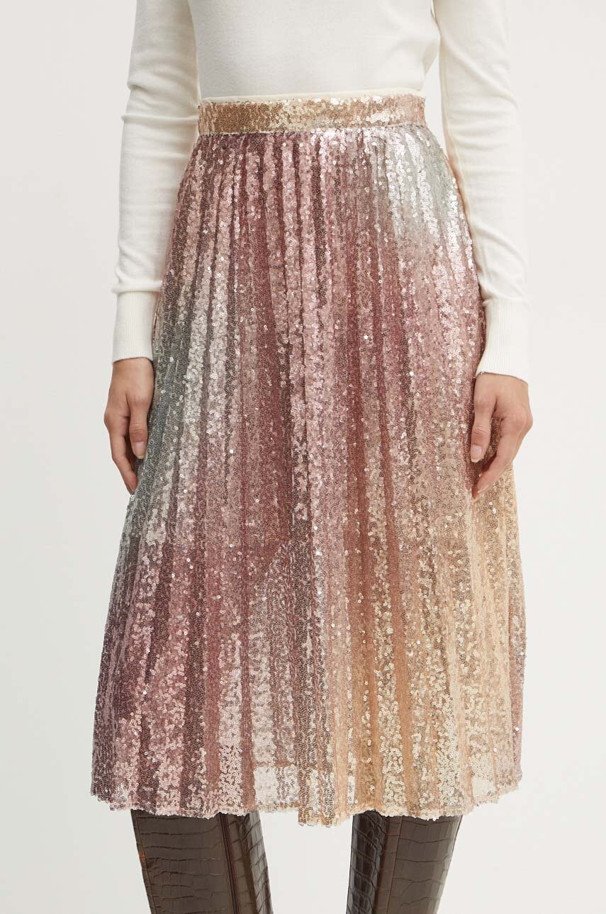 Silvian Heach fusta TODEN midi, evazati, GPA24232GO Silvian Heach fusta TODEN midi, evazati, GPA24232GO