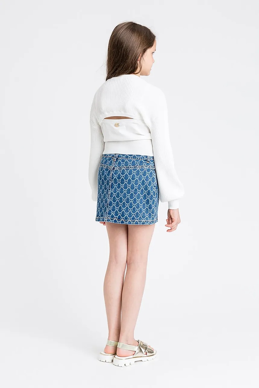 Дитяча джинсова спідниця Twinset mini пряма 251GJ2511 Дитяча джинсова спідниця Twinset mini пряма 251GJ2511