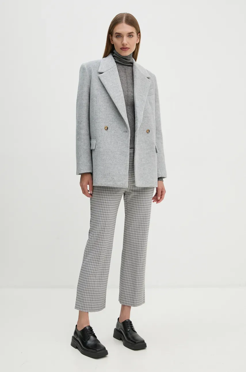 Свитер с примесью шерсти Day Birger et Mikkelsen Eve - Soft Wool женский цвет серый лёгкий с гольфом DAY65243433 Свитер с примесью шерсти Day Birger et Mikkelsen Eve - Soft Wool женский цвет серый лёгкий с гольфом DAY65243433