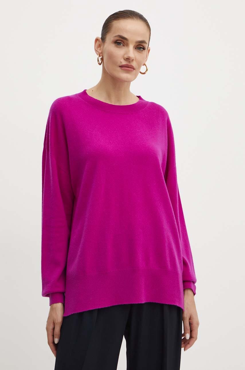 Liviana Conti pulover de casmir culoarea violet, light, F4WC59