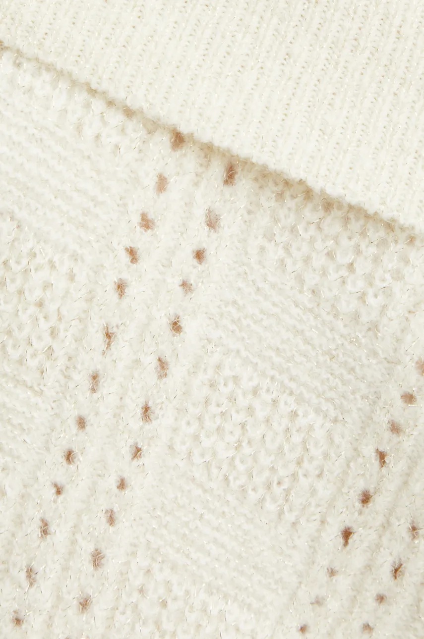 Πουλόβερ Silvian Heach ROJAS χρώμα: μπεζ, GPA24250MA φωτογραφία