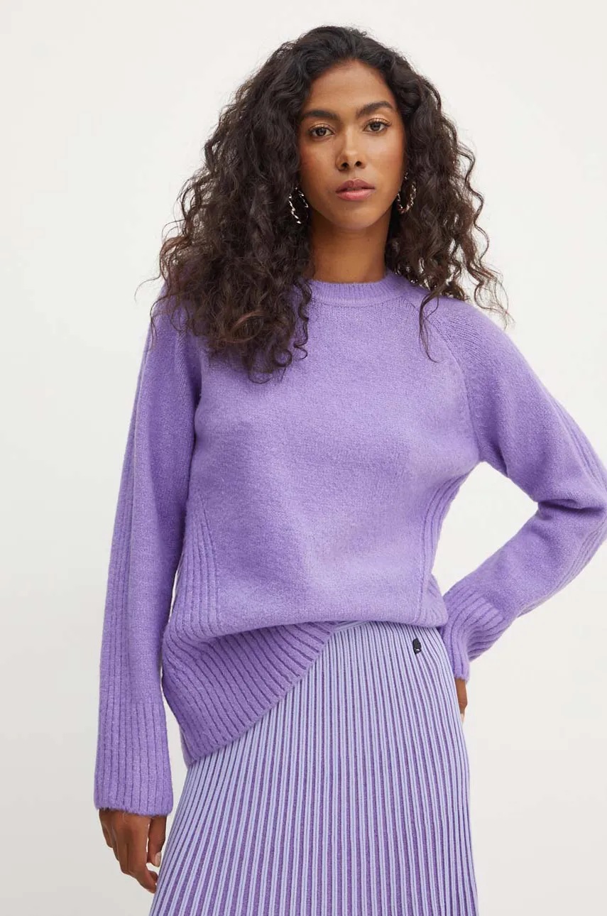 

Пуловер Silvian Heach YULIMAR дамски в лилаво GPA24171MA, Виолетов