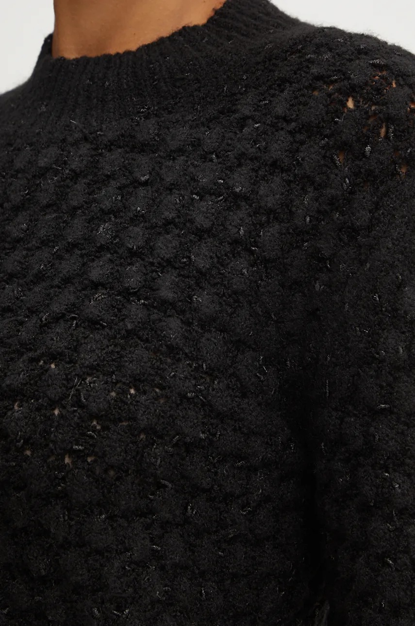 Πουλόβερ Silvian Heach TILZI χρώμα: μαύρο, CVA24034MA φωτογραφία