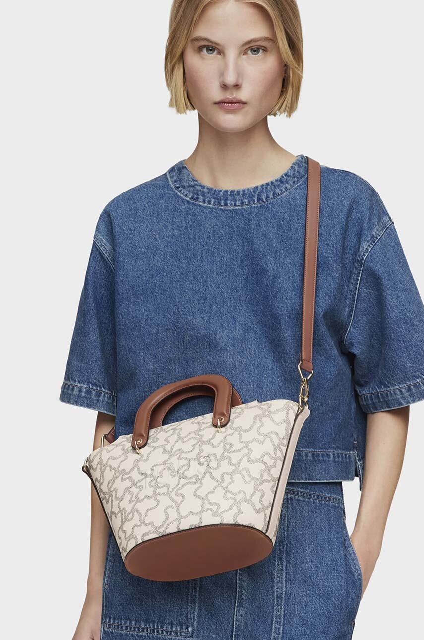 Τσάντα Tous χρώμα: μπεζ, 2002127801 φωτογραφία