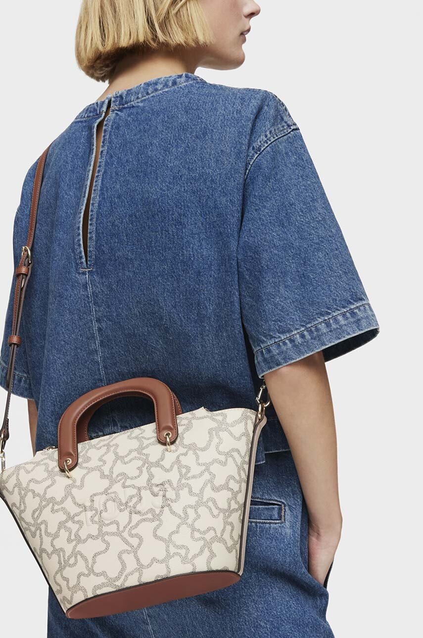 Τσάντα Tous χρώμα: μπεζ, 2002127801 φωτογραφία