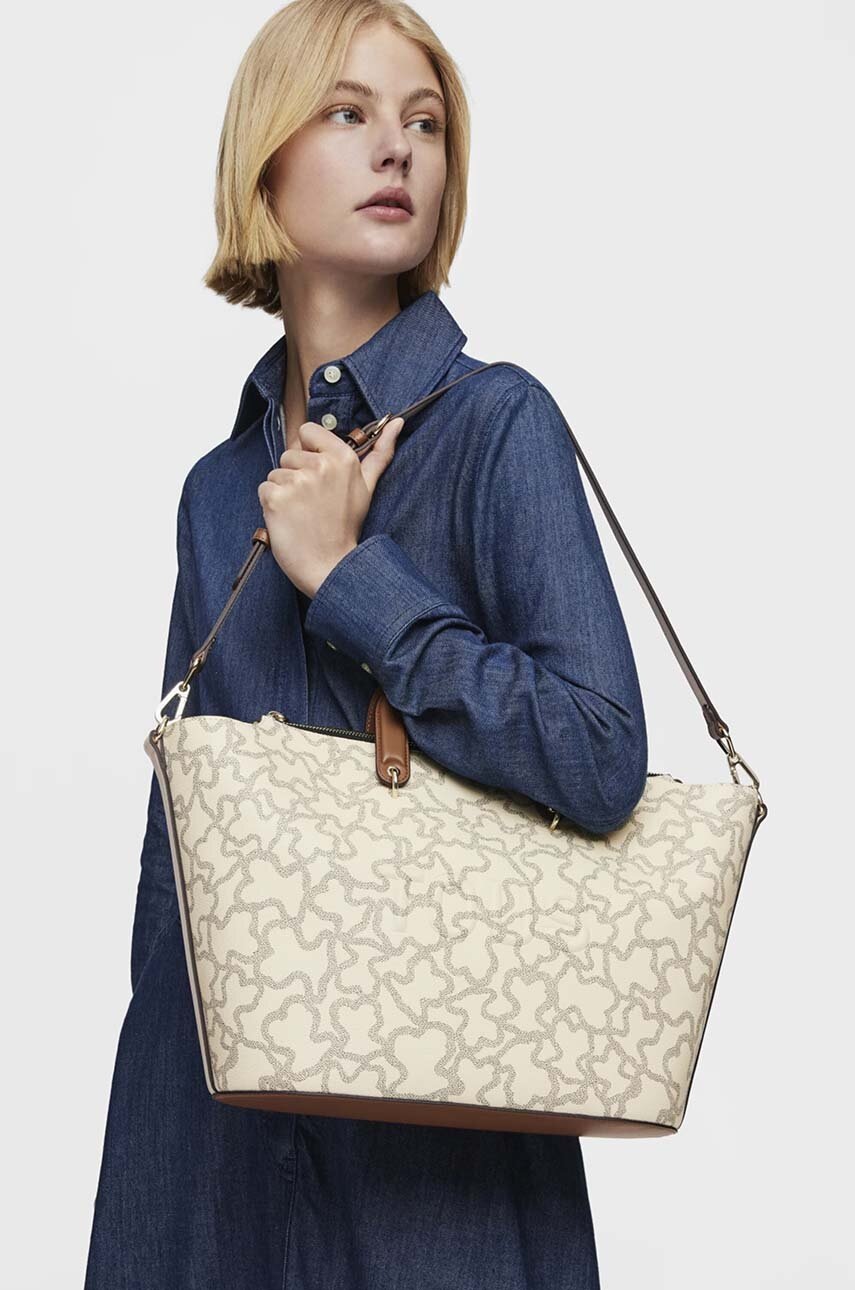 Τσάντα Tous χρώμα: μπεζ, 2002127901 φωτογραφία