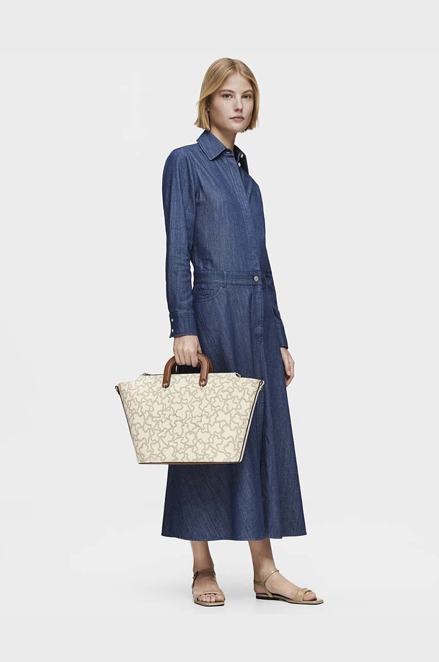 Τσάντα Tous χρώμα: μπεζ, 2002127901 φωτογραφία