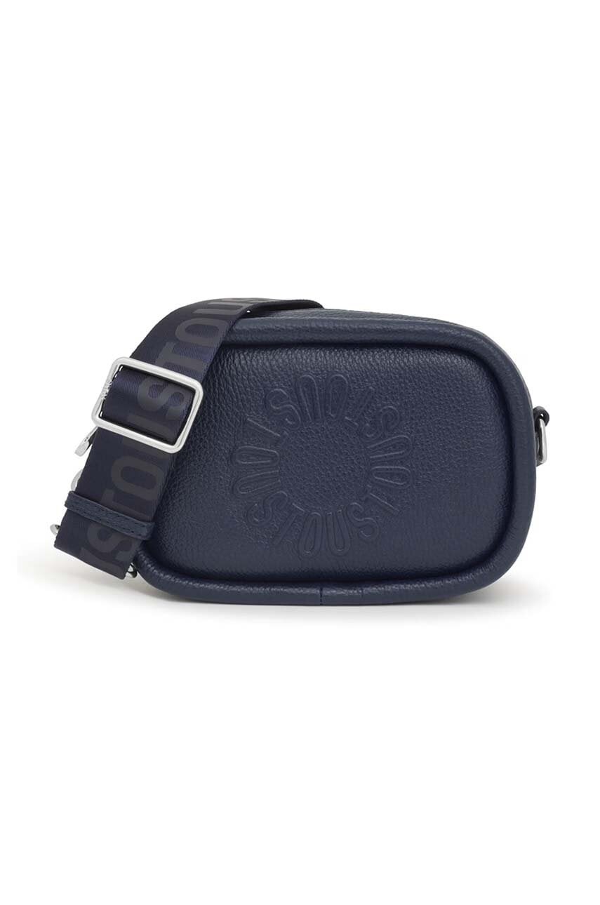 Tous poseta de piele culoarea albastru marin, 2002035835