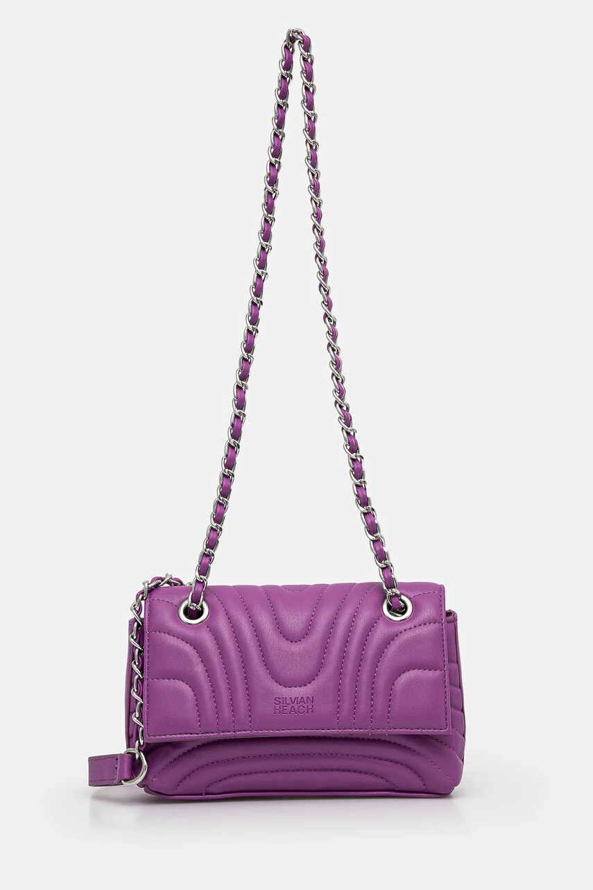 Silvian Heach poseta WELMAN culoarea violet, RCA24007BO