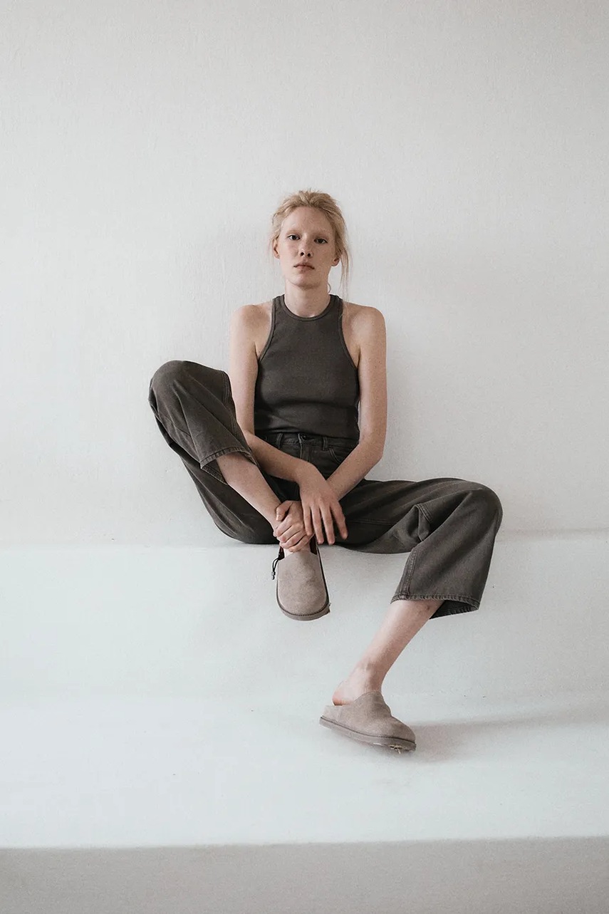 Βαμβακερό τοπ MUUV. PRESSE χρώμα: πράσινο, PRESSE φωτογραφία