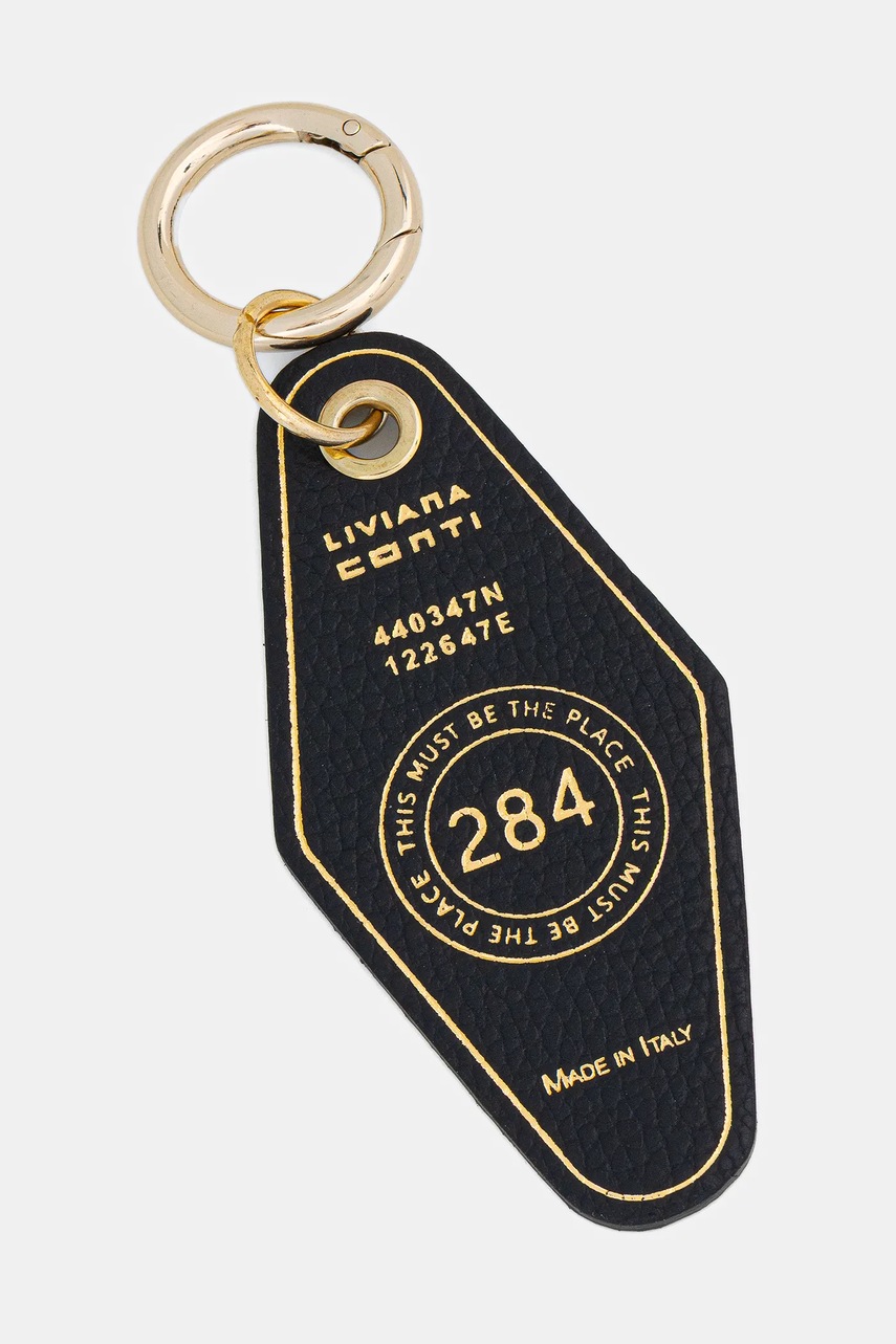 

Кожен ключодържател Liviana Conti A5WB50, Черен