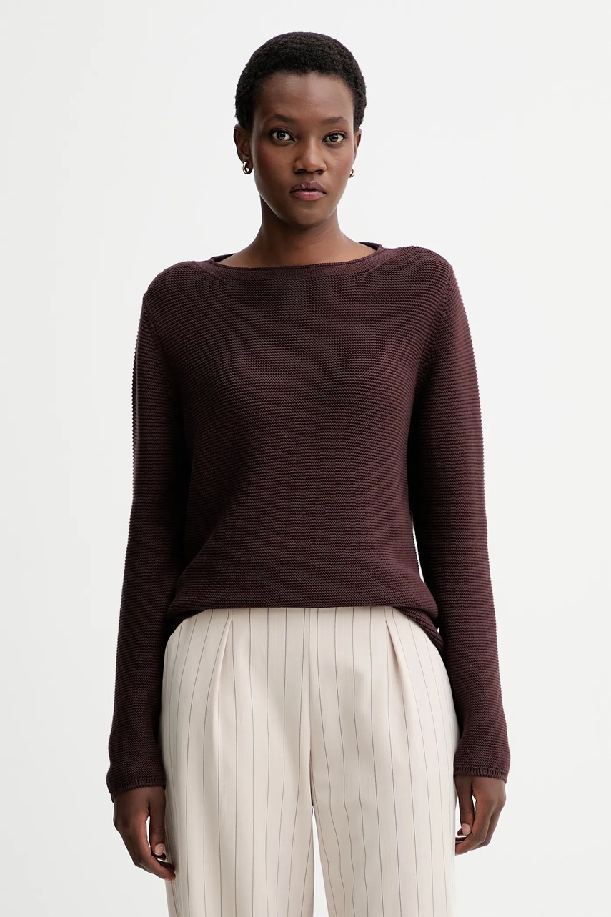 Marc O'Polo pulover de bumbac culoarea maro, 511605960113