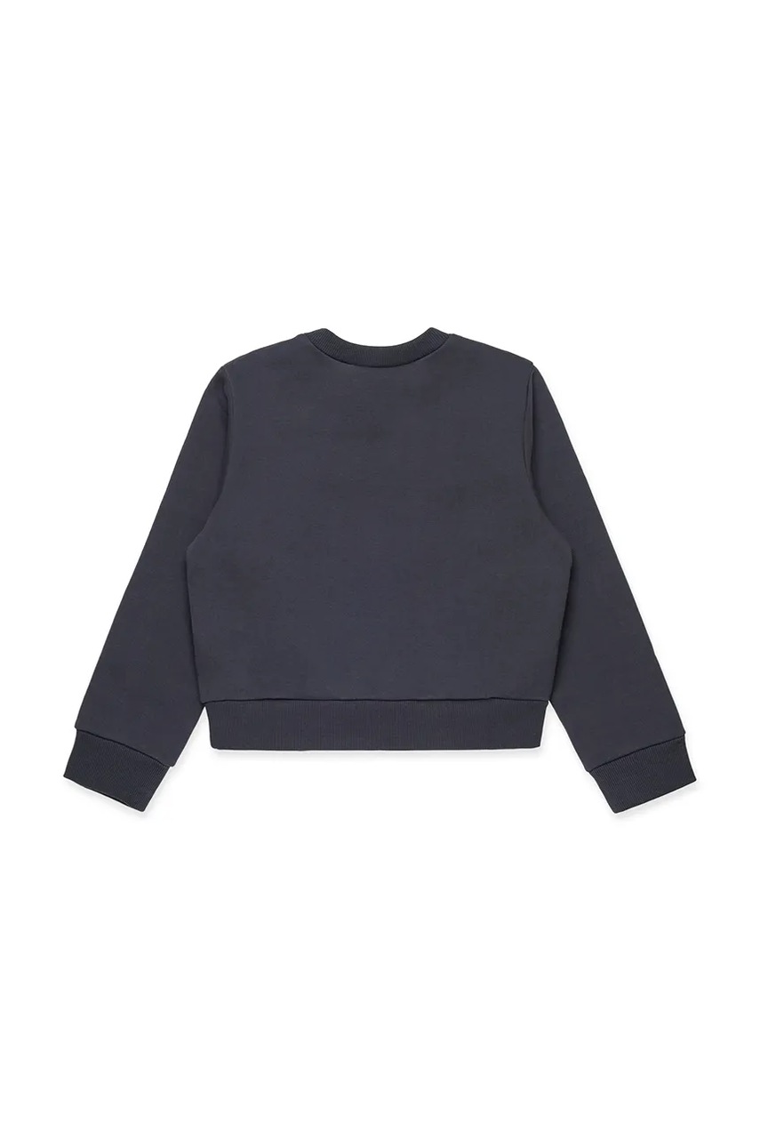 Детская хлопковая кофта MAX&Co. MAXS3F SWEAT-SHIRT цвет серый с принтом MX0037 Детская хлопковая кофта MAX&Co. MAXS3F SWEAT-SHIRT цвет серый с принтом MX0037
