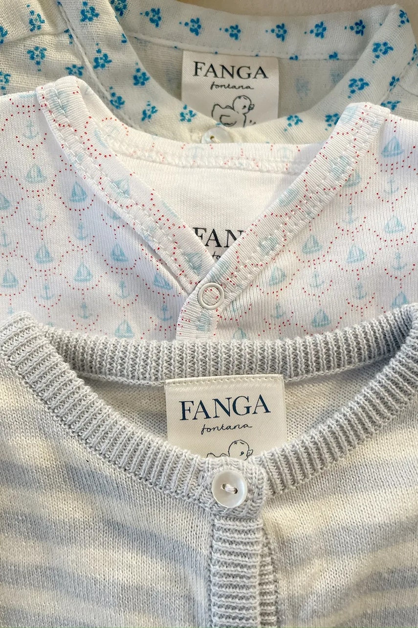 Дитячі бавовняні повзунки Fanga Fontana FIO ONESIE OCS