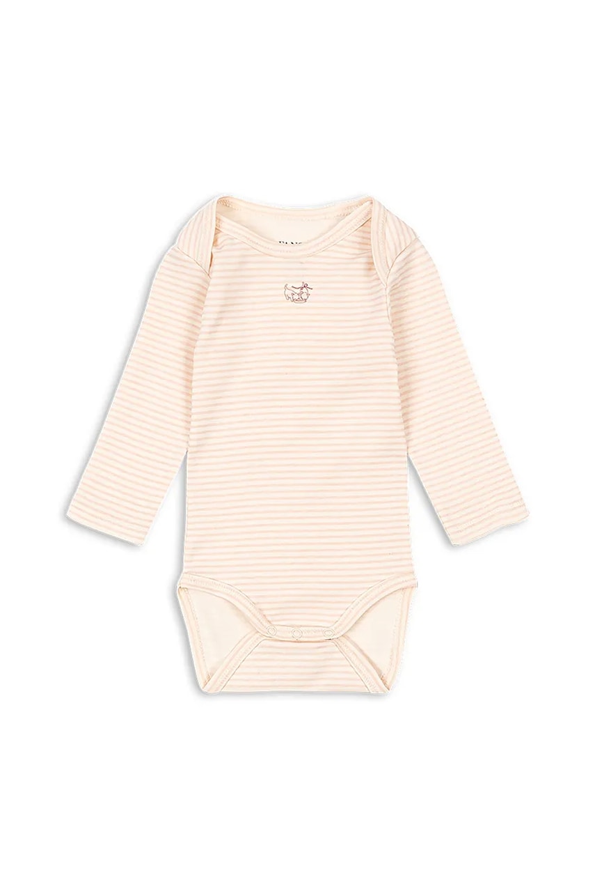 Levně Bavlněné kojenecké body Fanga Fontana FIO STRIPE LS BODY OCS FA100045