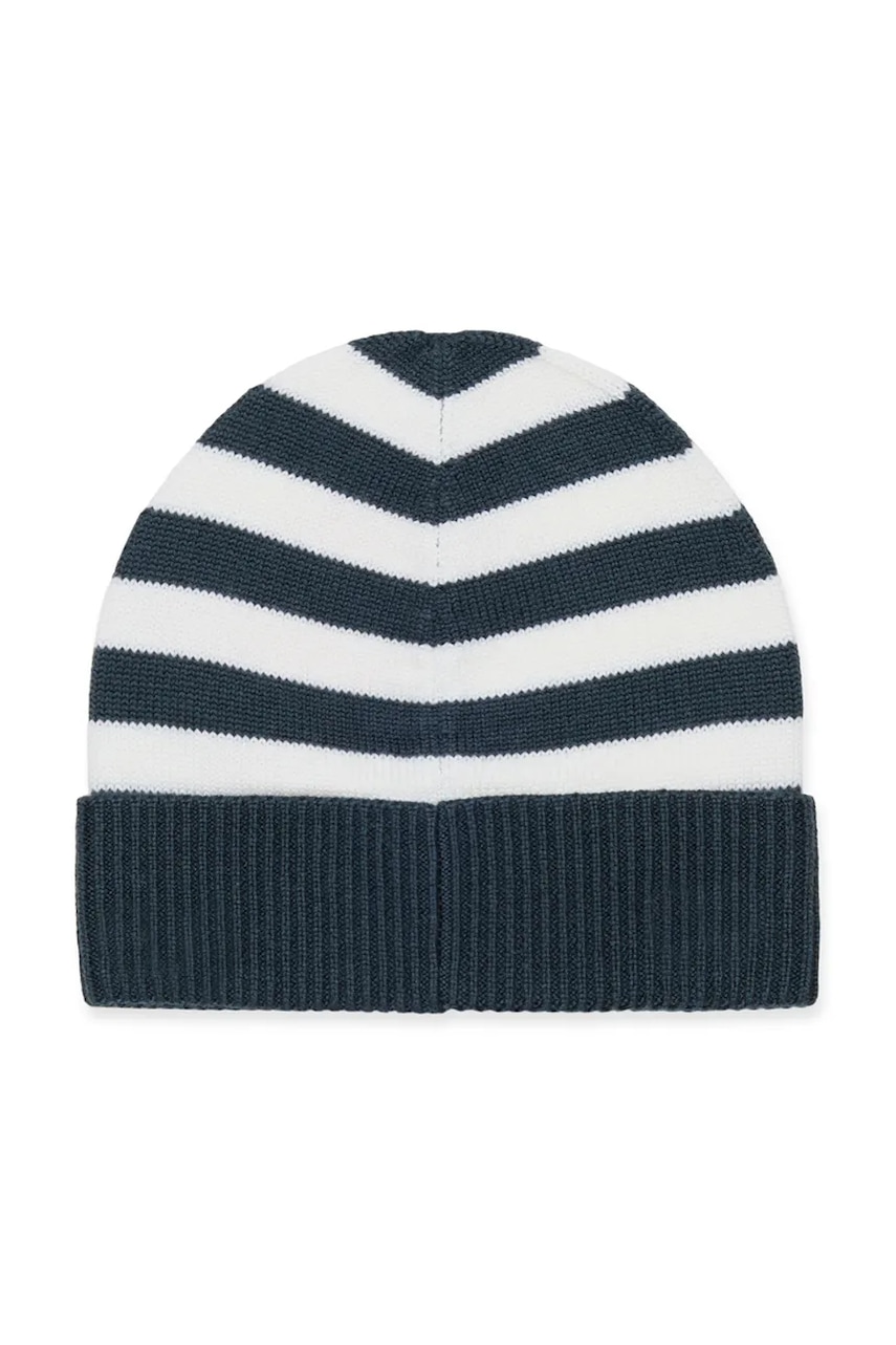 Детская хлопковая шапочка MAX&Co. MAXF11F HAT цвет чёрный MX0241 Детская хлопковая шапочка MAX&Co. MAXF11F HAT цвет чёрный MX0241