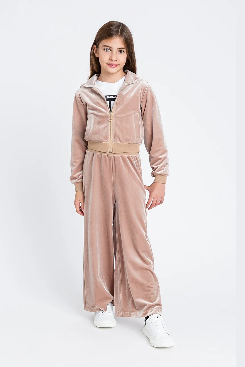 Levně Dětská tepláková souprava Twinset 2-pack béžová barva, 252GJ2030