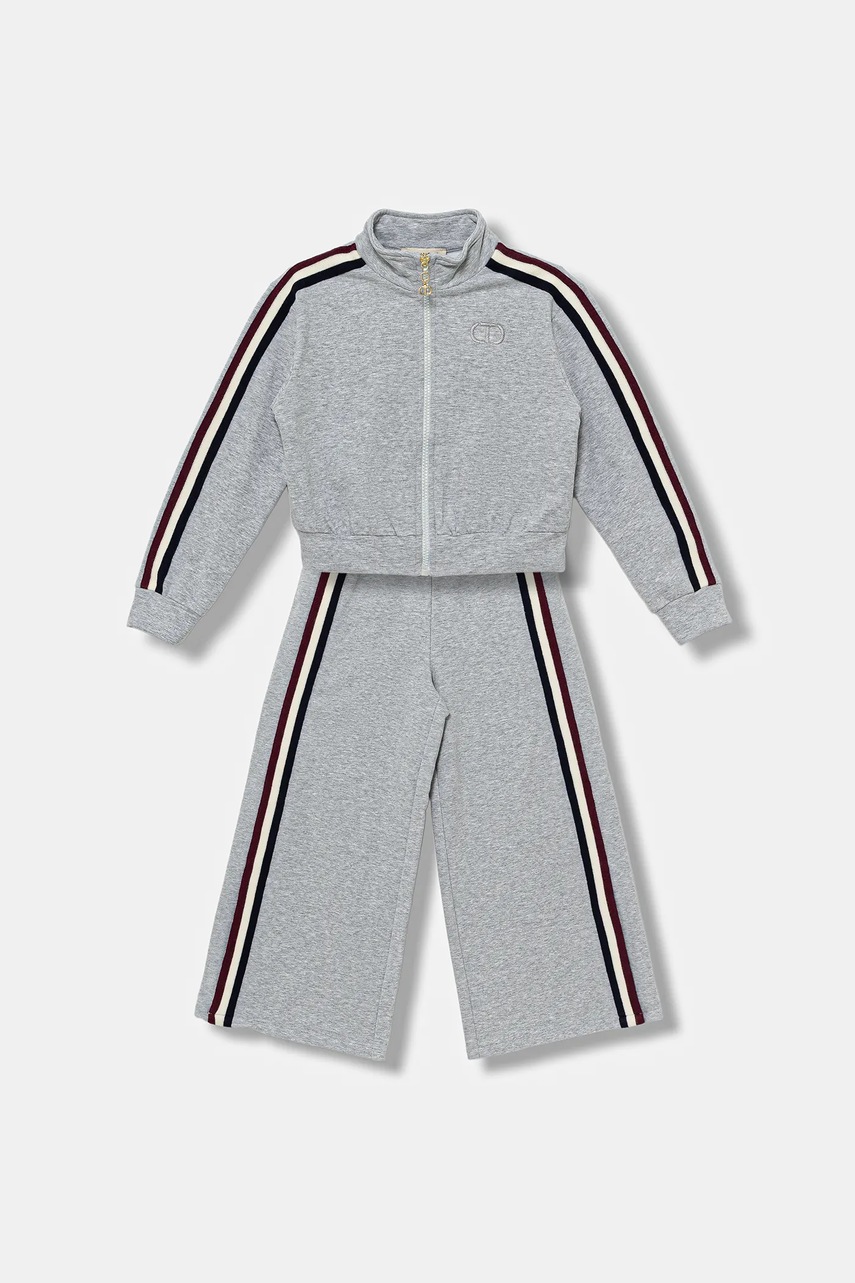 Детский спортивный костюм Twinset 2 шт цвет серый 252GJ2011 Детский спортивный костюм Twinset 2 шт цвет серый 252GJ2011